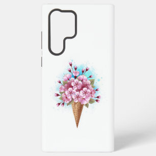 Rosa Sakura Ice Waffel Samsung Galaxy Hülle
