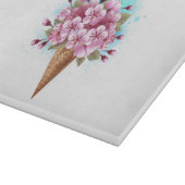 Rosa Sakura Ice Waffel Schneidebrett (Ecke)