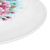 Rosa Sakura Ice Waffel Schneidebrett (Ecke)