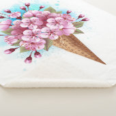 Rosa Sakura Ice Waffel Sherpadecke (3/4)