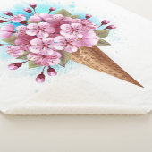 Rosa Sakura Ice Waffel Sherpadecke (3/4)