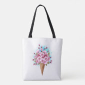 Rosa Sakura Ice Waffel Tasche (Rückseite)