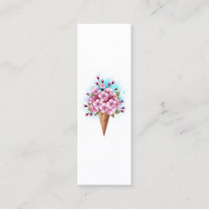 Rosa Sakura Ice Waffel Telefonnummerkarte