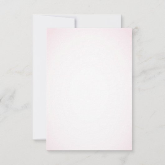 Rosa Sakura japanische Kirschblüten Hochzeit RSVP Karte (Rückseite)