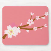 Rosa Sakura Jerry Blossom Japanisch Mousepad (Vorne)