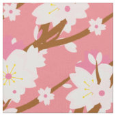 Rosa Sakura Jerry Blossom Japanisch Stoff (Nahaufnahme)