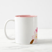 Rosa Sakura Jerry Blossom Japanisch Zweifarbige Tasse (Links)
