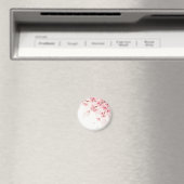 Rosa Sakura-Kirschblüten-Wasserfarbenmuster Magnet (In Situ (Geschirrspüler))