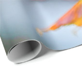 Rosa Sakura vor grauem Hintergrund Geschenkpapier (Rolleneckpunkt)