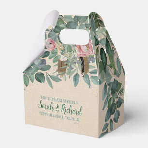 Rosa-Salbei-Blumenhochzeit Geschenkschachtel