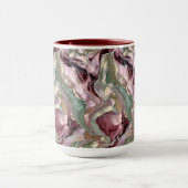 Rosa Salbei Marmor Tasse Luxus Abstrakte Kaffeetas (Zentrum)