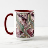 Rosa Salbei Marmor Tasse Luxus Abstrakte Kaffeetas (Links)