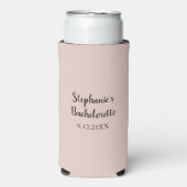 Rosa Salz Farbe Hochzeitsgeschenk Junggeselinnen-A Selters Dosenkühler (Seltzer Vorderseite)