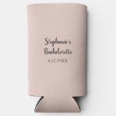 Rosa Salz Farbe Hochzeitsgeschenk Junggeselinnen-A Selters Dosenkühler (Vorderseite)