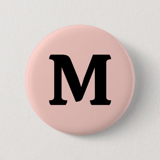 Rosa Salz Solid Color Button (Vorderseite)