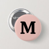 Rosa Salz Solid Color Button (Vorne & Hinten)