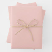 Rosa Salz Solid Color Geschenkpapier Set (Beispiel)