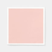 Rosa Salz Solid Color Serviette (Vorderseite)