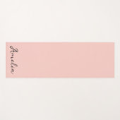 Rosa Salz Solid Color Yogamatte (Vorderseite (Horizontal))