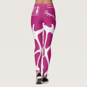 Rosa samiskt inspirererade tecken leggings (Rückseite)