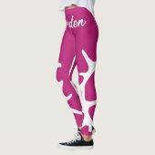 Rosa samiskt inspirererade tecken leggings (Links)