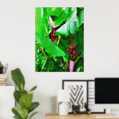 Rosa Samt - Banane Poster (Heimbüro)