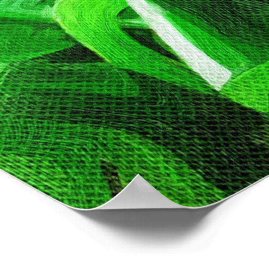 Rosa Samt - Banane Poster (Ecke)