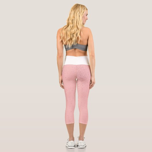 Rosa Sand Capri Leggings (Rückseite)