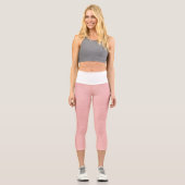 Rosa Sand Capri Leggings (Vorderseite)
