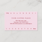 Rosa Sand einfach, minimaler Kaffee | Style R Treuekarte (Rückseite)