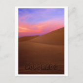 Rosa Sand Postkarte (Vorderseite)