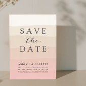 Rosa Sand Save the Date Karte