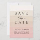 Rosa Sand Save the Date Karte (Vorderseite)