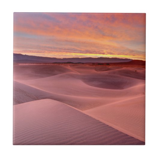 Rosa Sanddünen, Death Valley, CA Fliese (Vorderseite)
