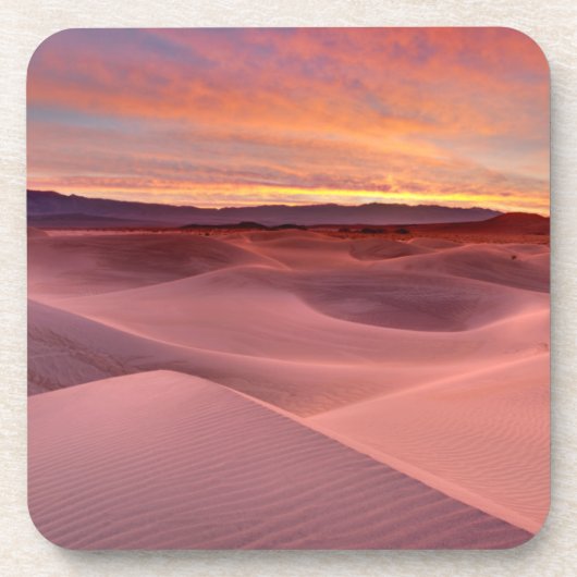 Rosa Sanddünen, Death Valley, CA Getränkeuntersetzer (Vorderseite)