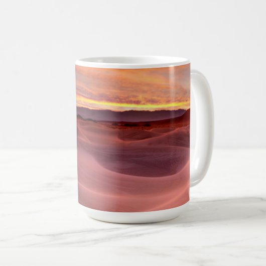 Rosa Sanddünen, Death Valley, CA Kaffeetasse (VorderseiteRechts)