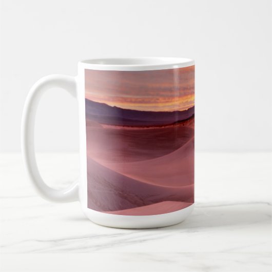Rosa Sanddünen, Death Valley, CA Kaffeetasse (Links)