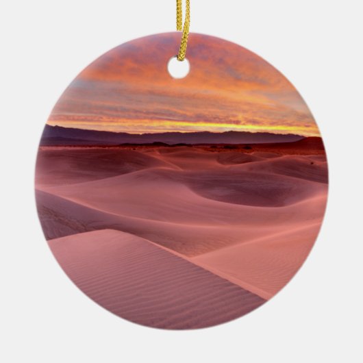 Rosa Sanddünen, Death Valley, CA Keramikornament (Vorne)