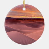 Rosa Sanddünen, Death Valley, CA Keramikornament (Hinten)