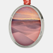 Rosa Sanddünen, Death Valley, CA Silbernes Ornament (Links)