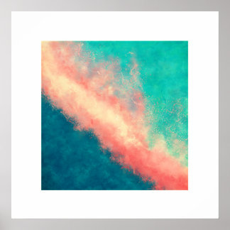 Rosa Sandparadies (Zen-Platz) Poster