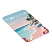 Rosa Sandstrand Bahamas Magnet (Rechte Seite)