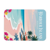 Rosa Sandstrand Bahamas Magnet (Horizontal)