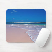 rosa Sandstrand bei Conch Bay, Cat Island, Mousepad (Mit Mouse)