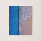 rosa Sandstrand bei Conch Bay, Cat Island, Puzzle (Vertikal)