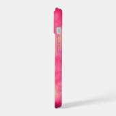 Rosa Sandsturm iPhone 15 Hülle (Linke Seite)