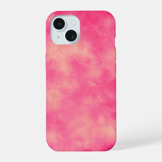 Rosa Sandsturm iPhone 15 Hülle (Rückseite)