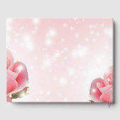 Rosa sanfte Rose Gästebuch (Rückseite)