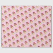 Rosa Santa Geschenkpapier (Flach)