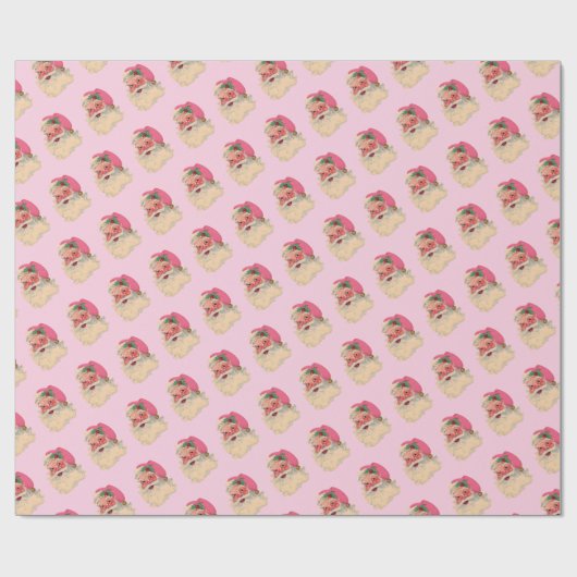 Rosa Santa Geschenkpapier (Flach)